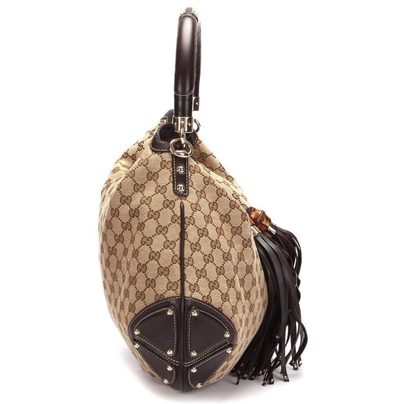 Gucci Signature Hobo Bamboo & Tassle Bag - Picture 4 of 6
